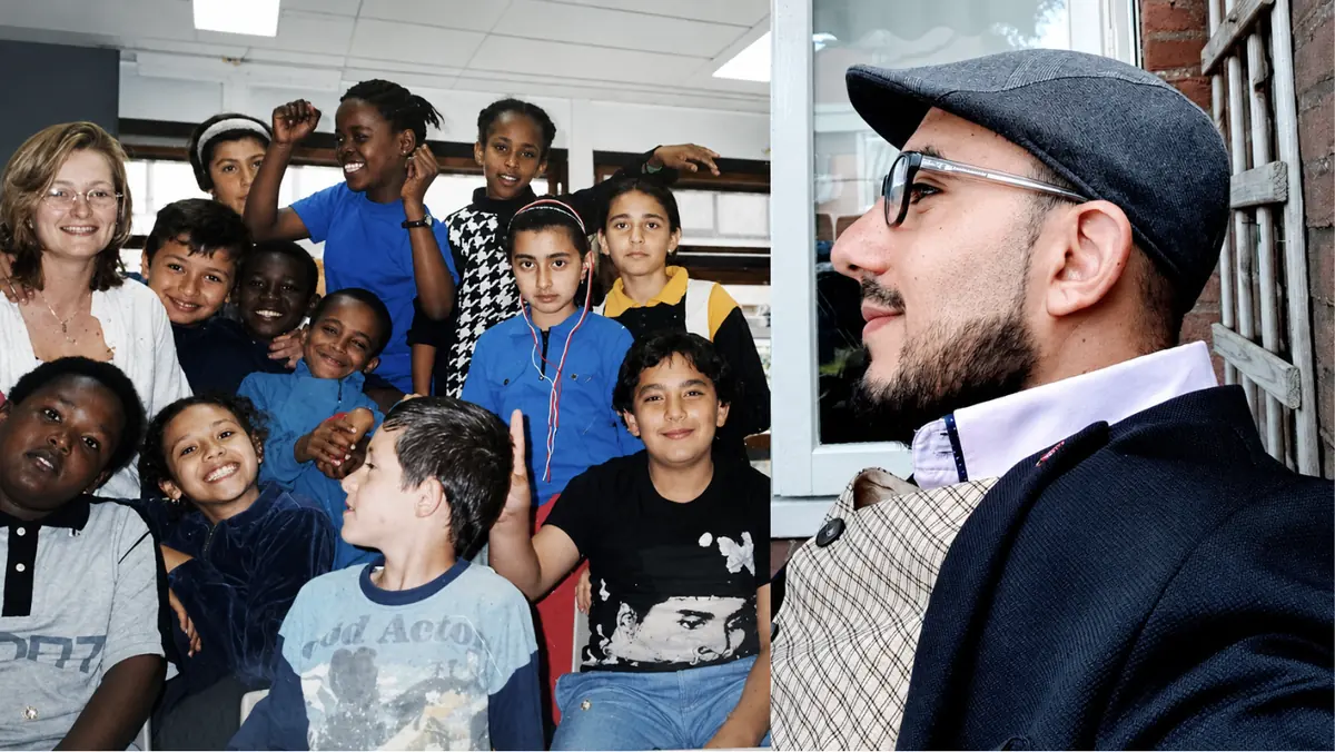 Azmi als kind in Nederland en Azmi nu