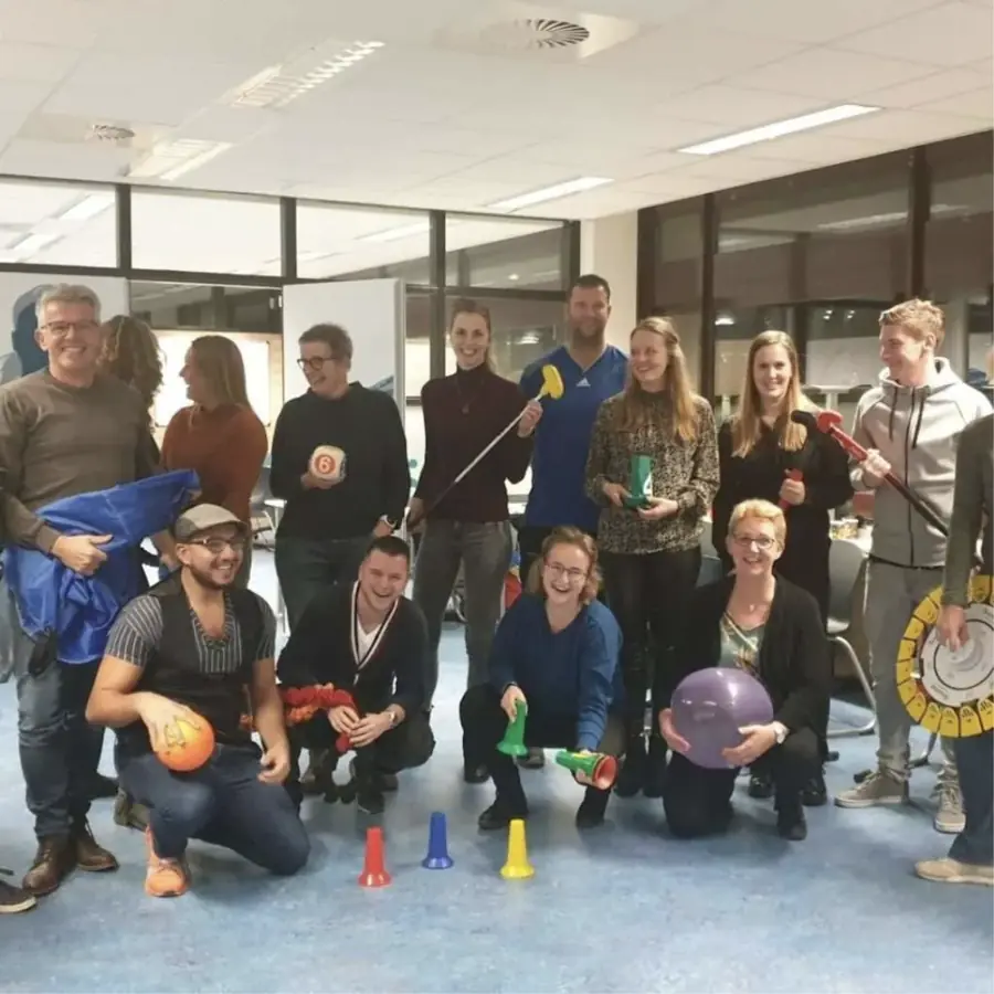 Team tijdens een speelse GRIP-training